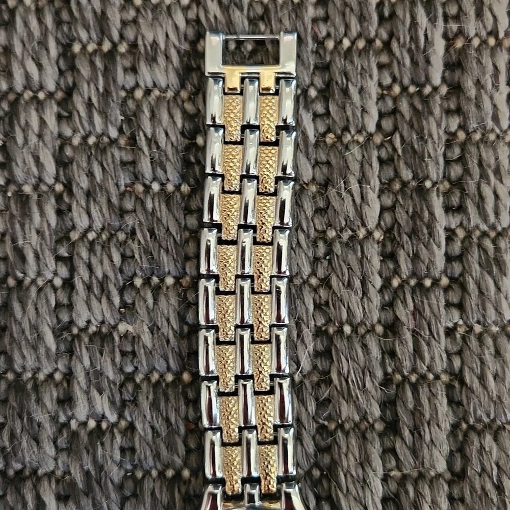 Geneva gold and‎ silver toned watch